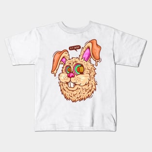 Rabbit Head Hypnotize Kids T-Shirt